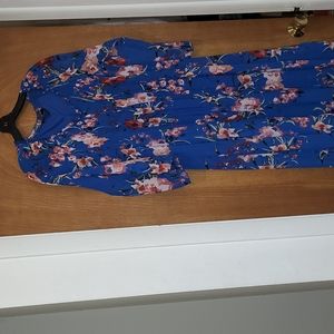 Robert Louis blue floral dress size M